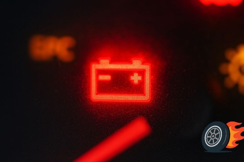 ikona baterie auto kontrolka baterie