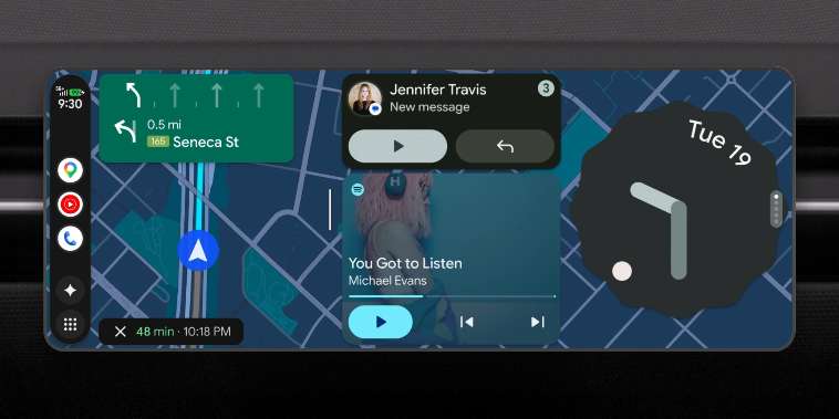 android auto widgety