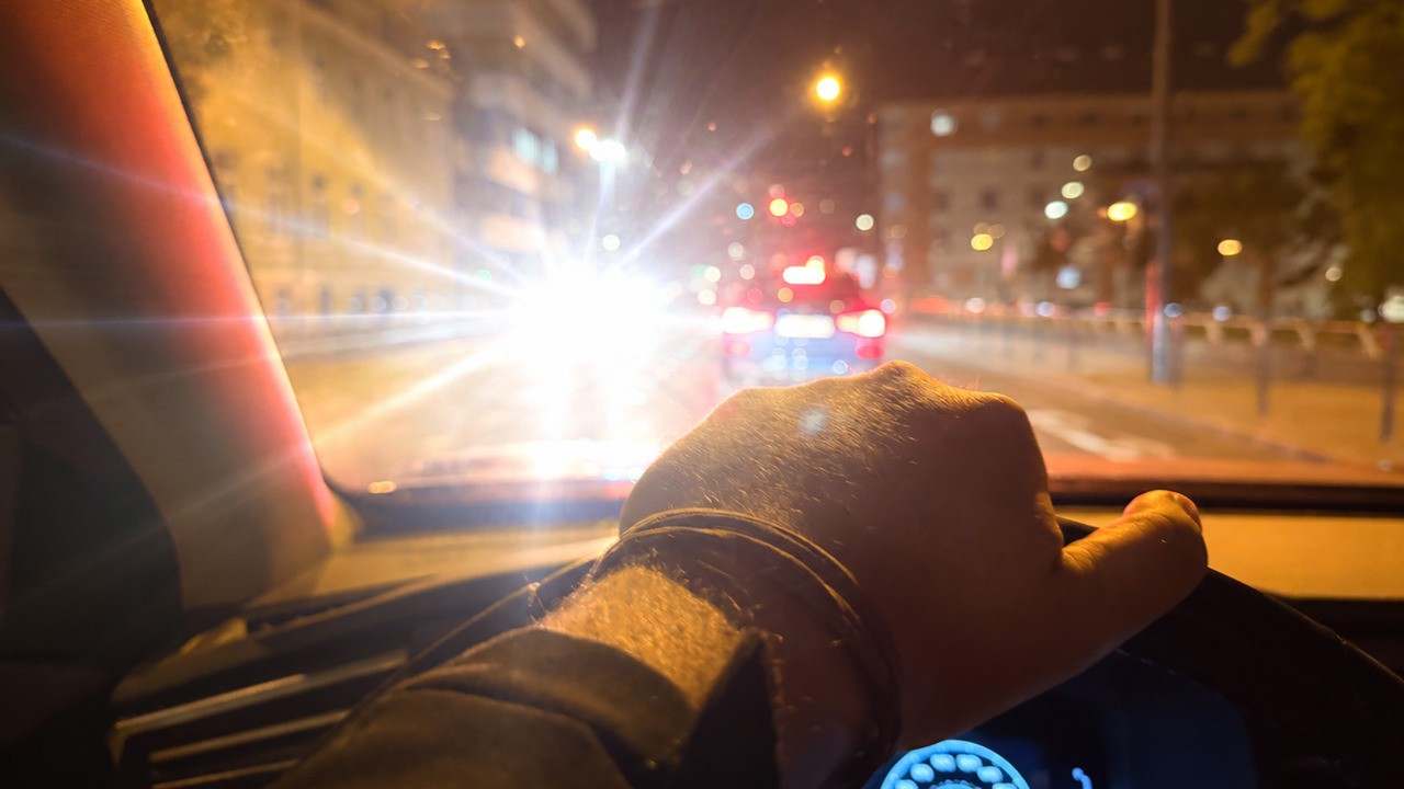 oslepenie vodica jazda autom